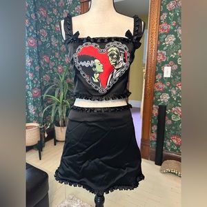 Dolls Kill x Universal Monsters Electric Love Skirt Set